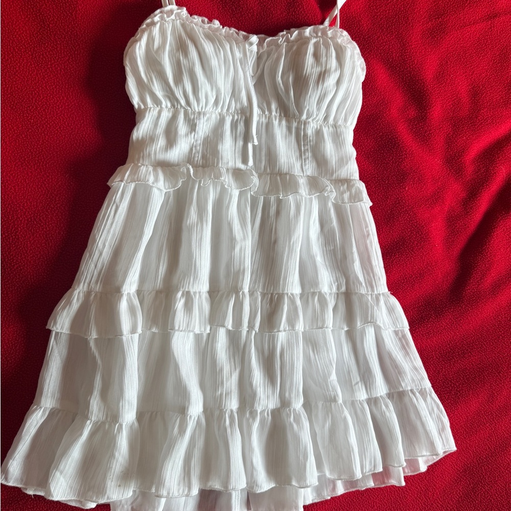 Wild Fable Kids White Ruffled Chemise